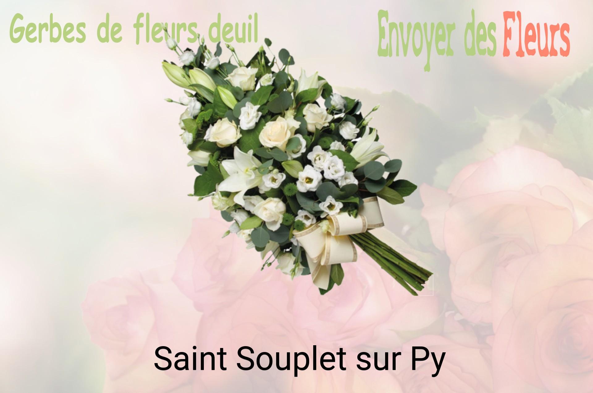Gerbe de fleurs de deuil livrée à Saint-Souplet-sur-Py